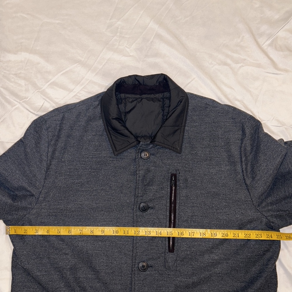 Vince Camuto Reversible Men’s Quilted/Cotton Blend Button Up Top Coat Size XL - Picture 13 of 16